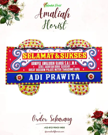 Papan Bunga Ucapan Selamat Dompol
